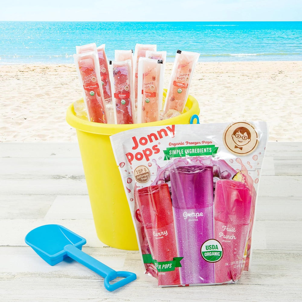 JonnyPops polos dentro de congelador listos para usar y almacenar