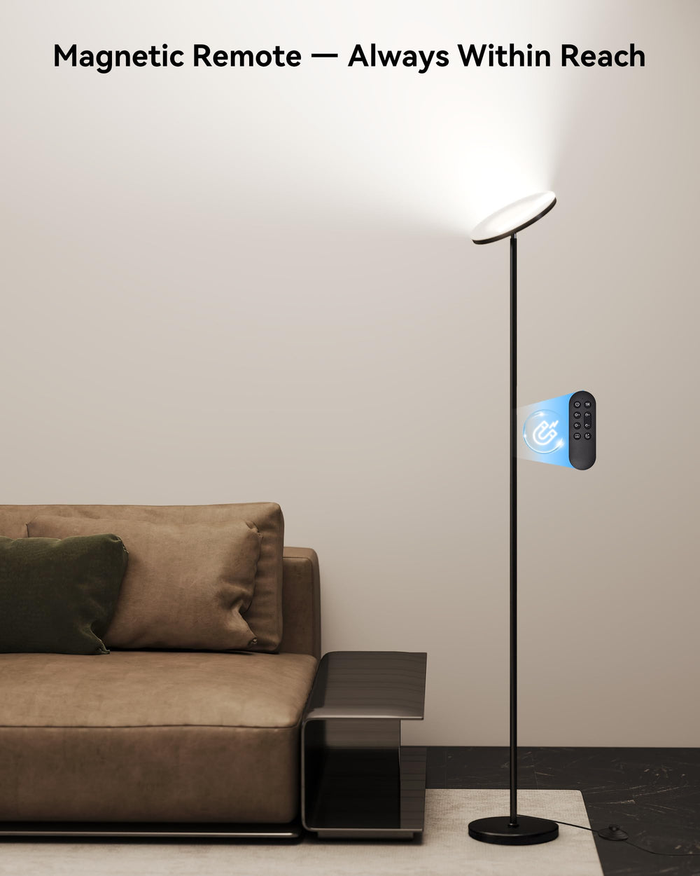 JOOFO lamp showing warm and cool tones to customize room atmosphere