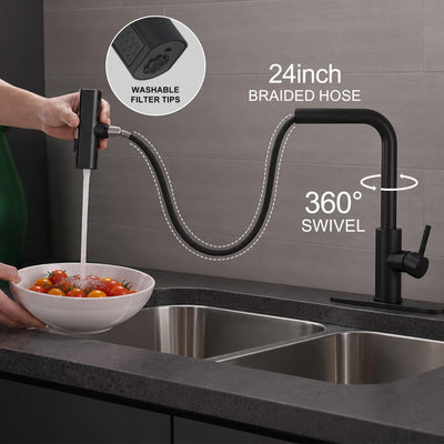 JOOM detail of matte black stainless finish showing texture and fingerprint-resistant benefit