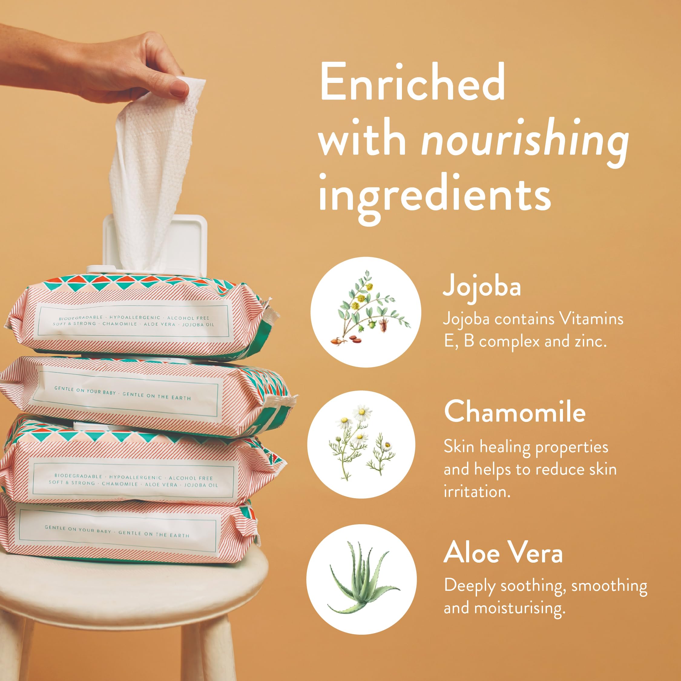 JOONYA wipe held by hand showing extra-large size for coverage
