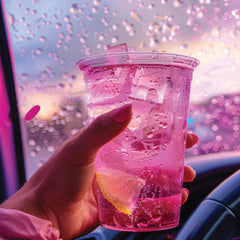 Jordan's Skinny Mixes vertido en limonada helada, añade sabor tropical sin calorías