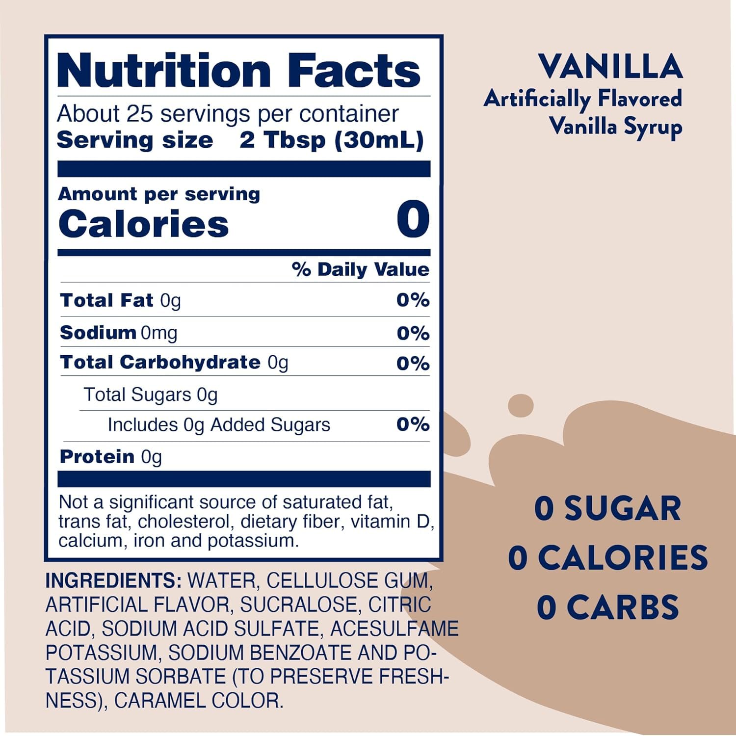 Jordan's Skinny Mixes detalle de etiqueta con información nutricional clara