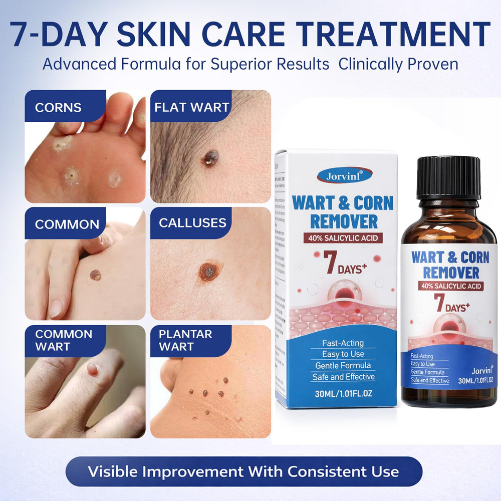 Jorvinl aplicado en pie para tratar verrugas plantares con control