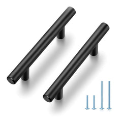 JOY DECOR tirador negro mate frontal pack 30, aspecto elegante