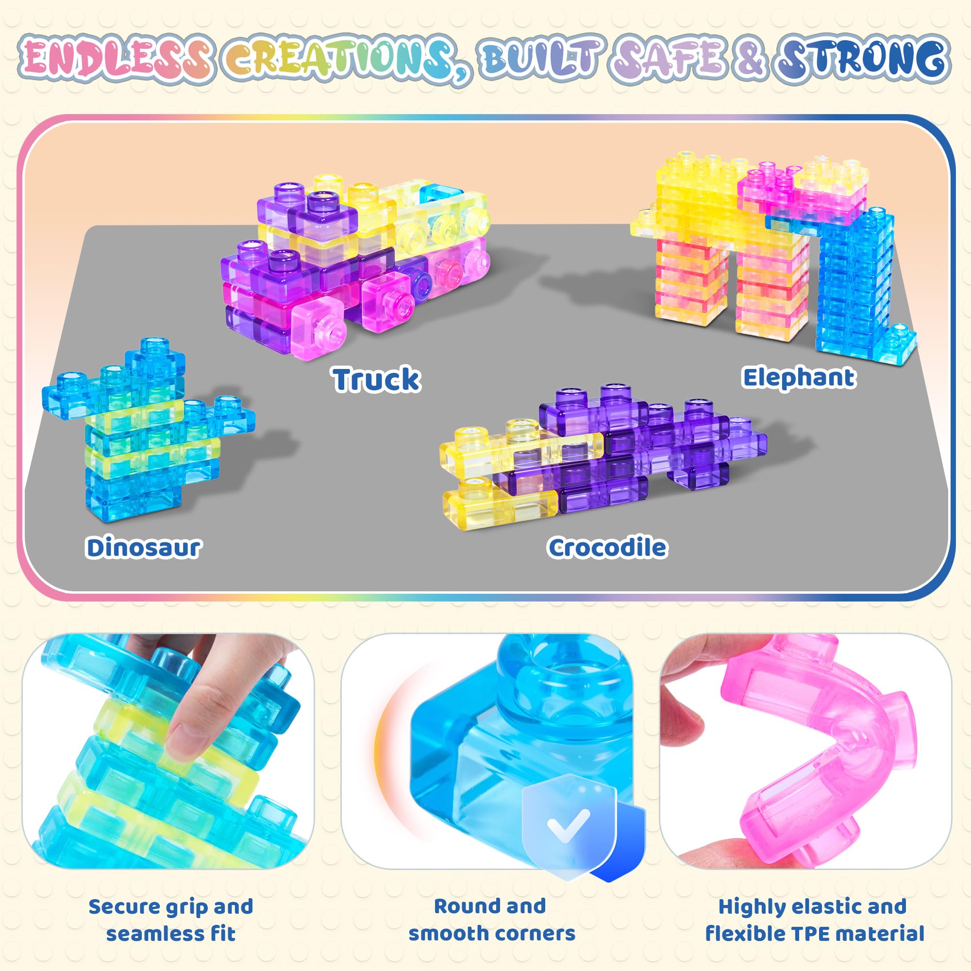 JOY SPOT! torre apilada de bloques demostrando equilibrio y juego creativo