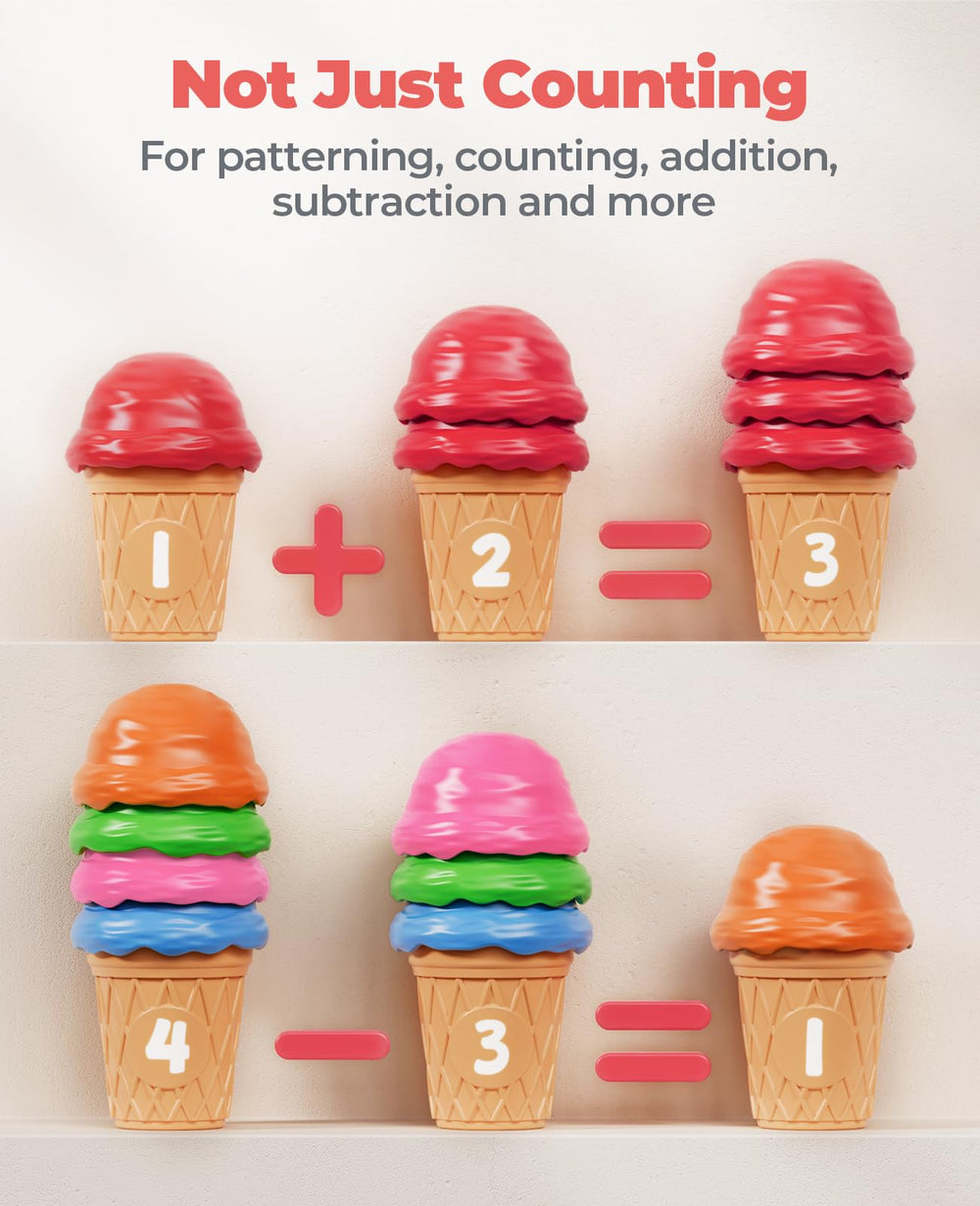 JoyCat primer plano textura de las bolas de helado fácil de sujetar y segura para niños