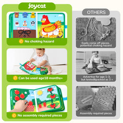JoyCat detalle de fieltro suave y costuras, garantiza durabilidad segura