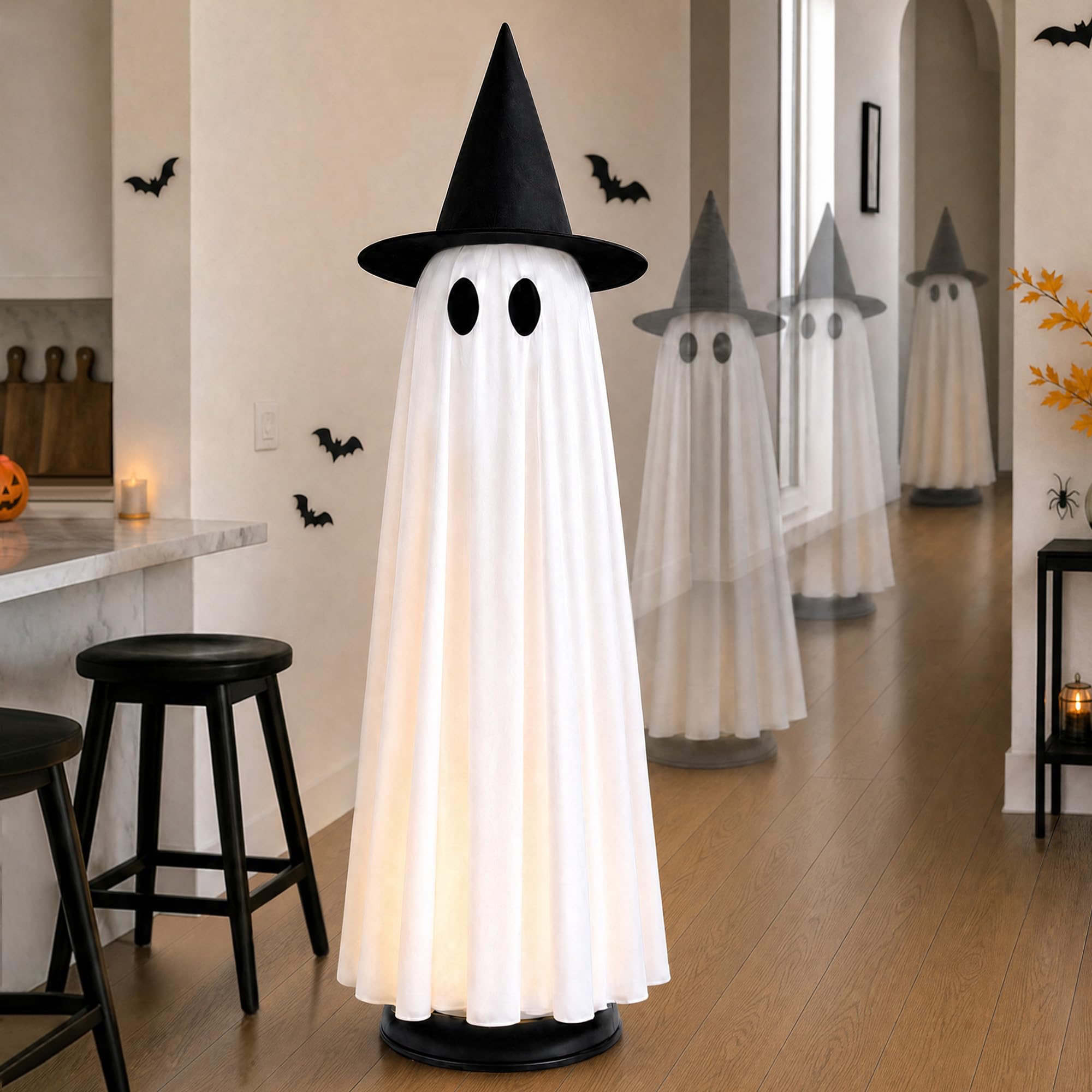 Joyehome vista frontal del fantasma flotante destacando diseño y efecto luminoso