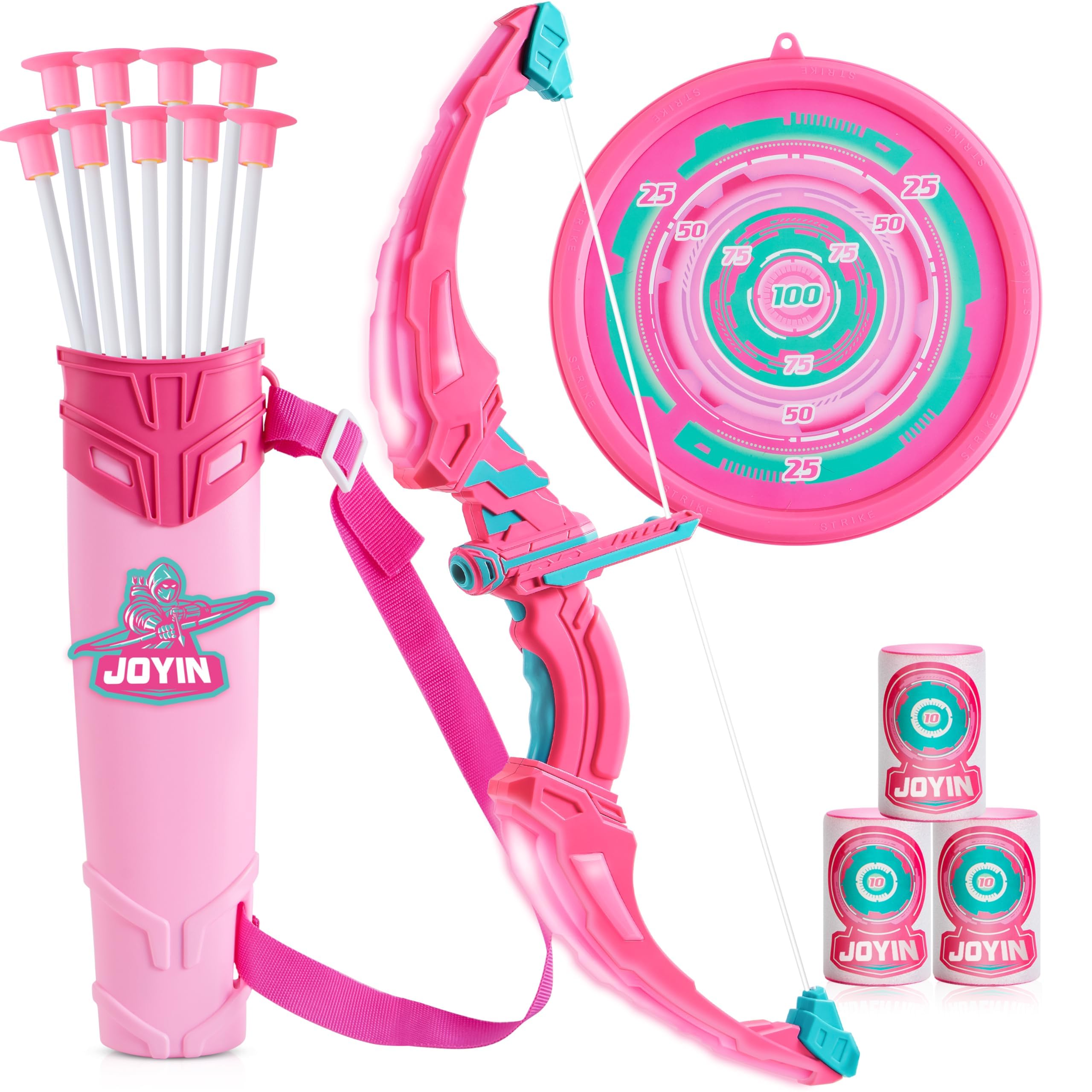 JOYIN arco rosa frontal mostrando diseño ergonómico y atractivo