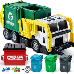 JOYIN camión de basura frontal mostrando el diseño y beneficio de juego realista