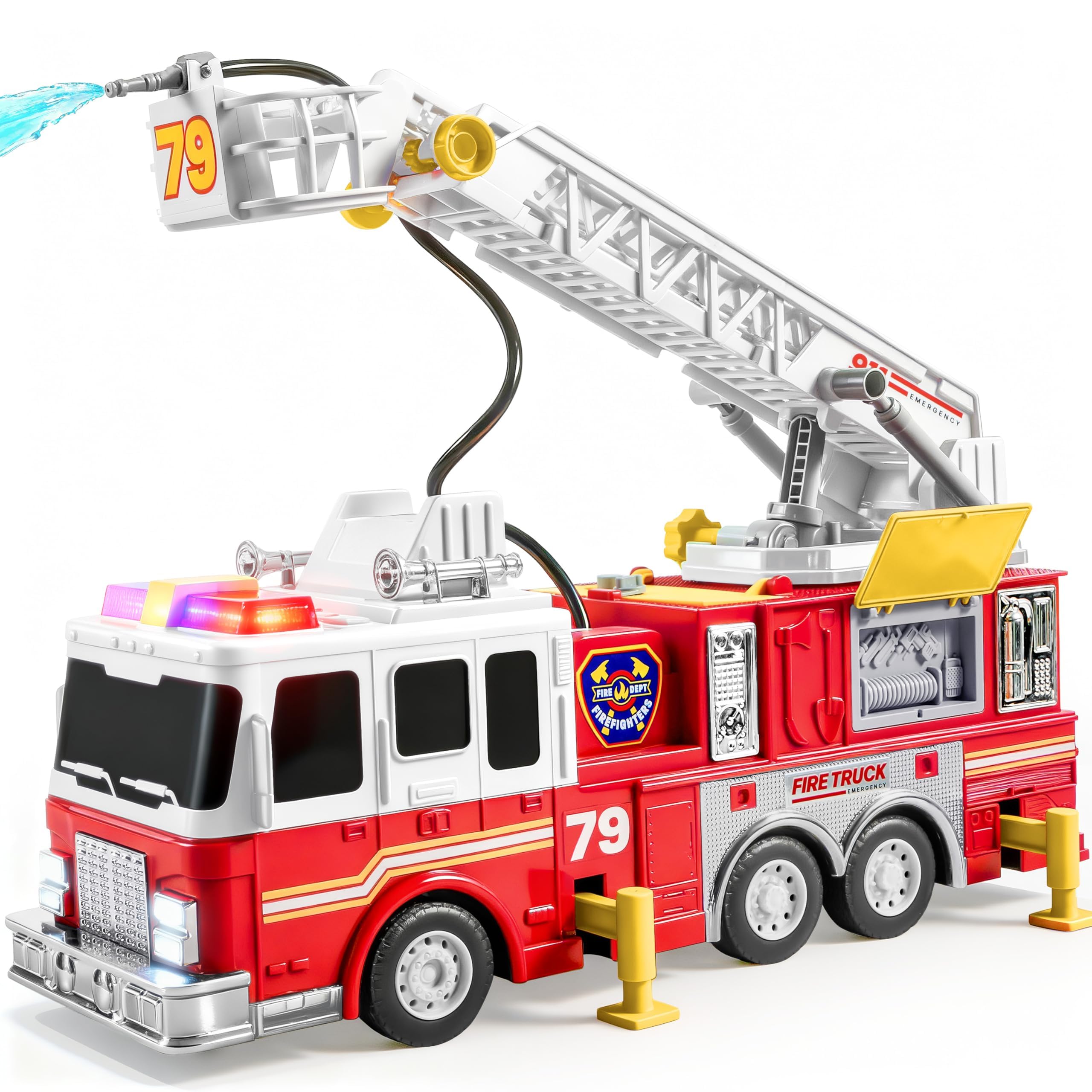 JOYIN camión de bomberos frontal con diseño realista y gran presencia