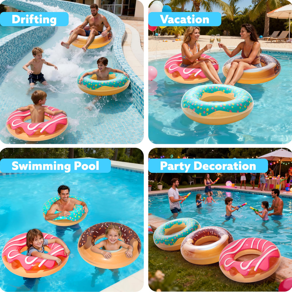 JOYIN donut sobre arena en playa ofreciendo estilo veraniego