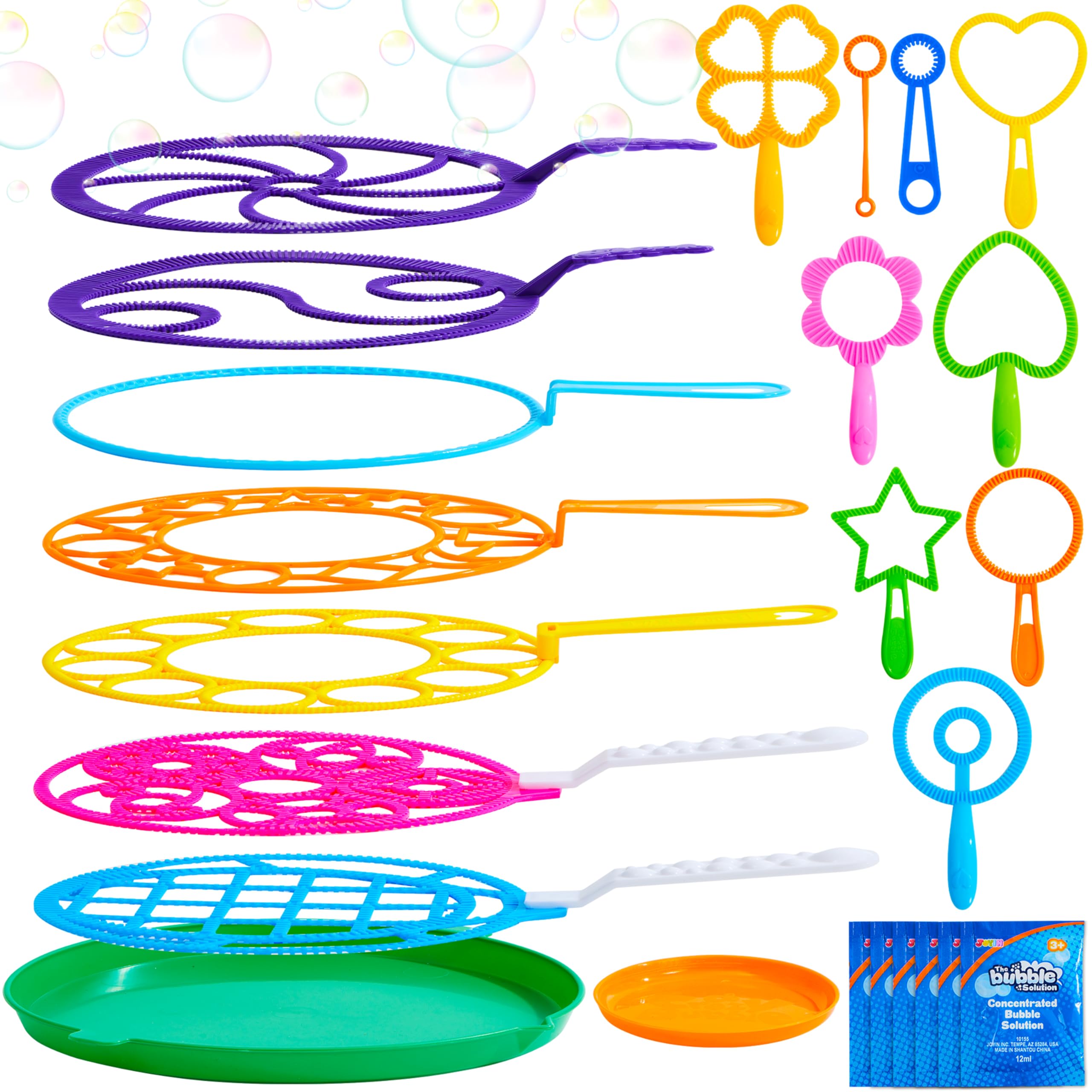 JOYIN front packaging showing full 18-piece bubble kit benefit: complete set