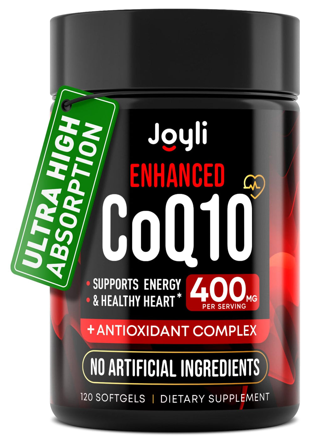 JOYLI Nutrition frontal del empaque mostrando diseño y dosis 400 mg