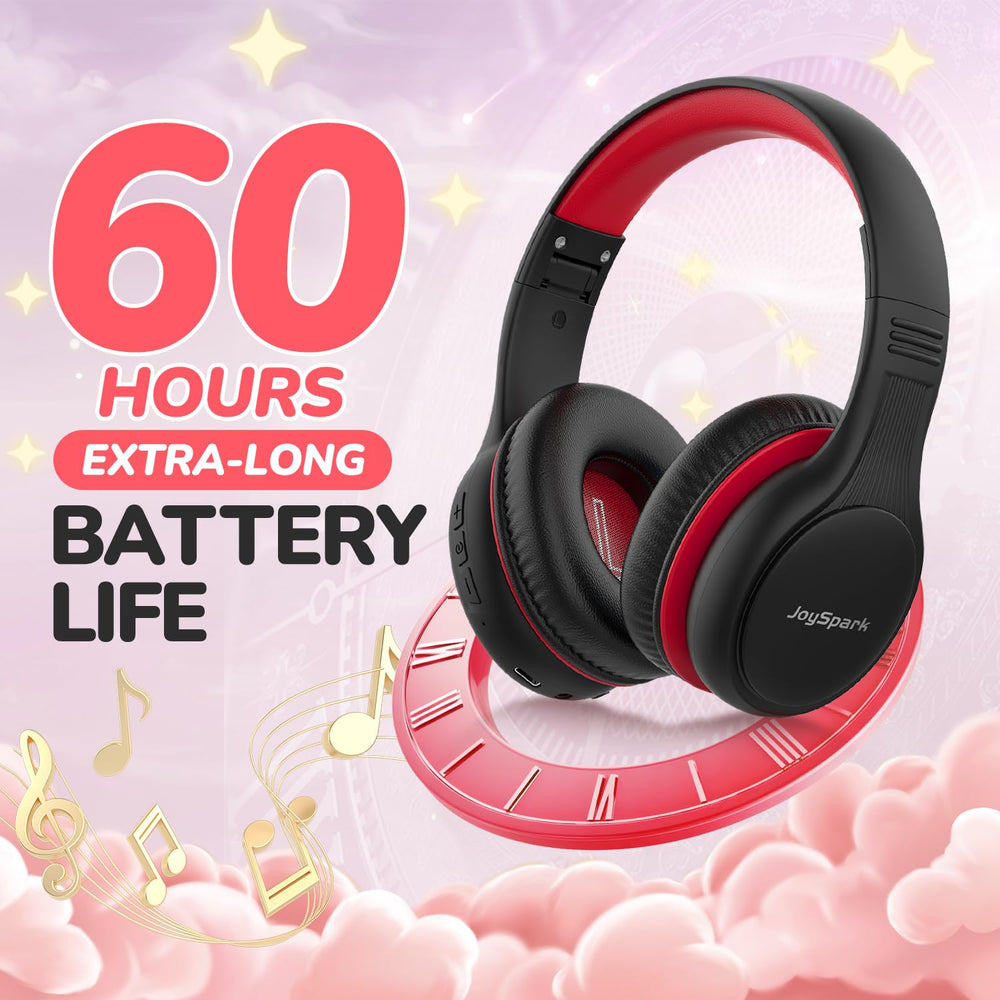 JoySpark auriculares plegados en mochila para transporte cómodo y seguro