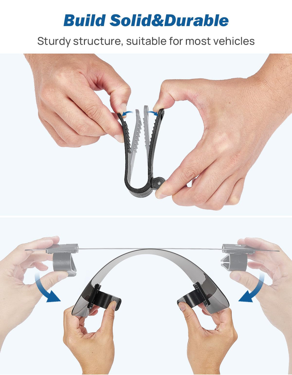 JOYTUTUS doble clip sujetando firme la extensión para mayor seguridad