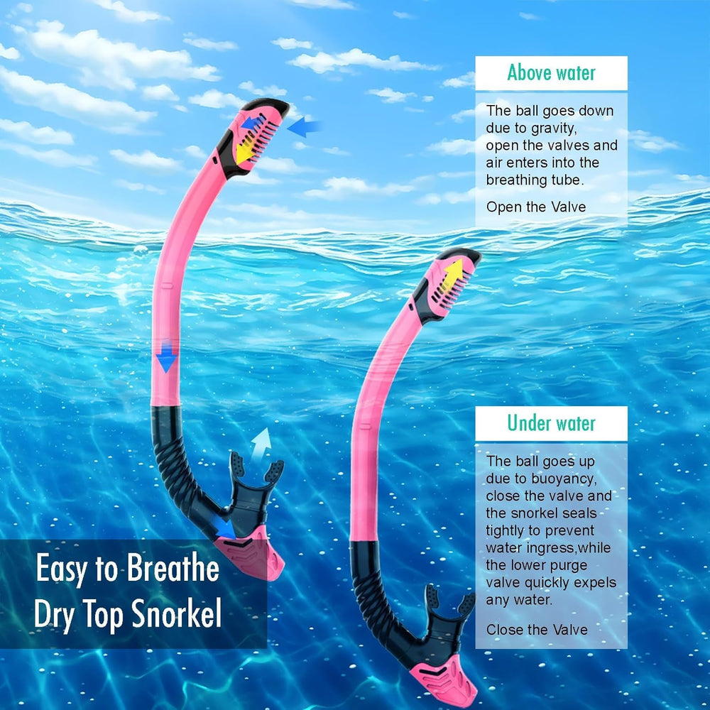 JRing snorkel con válvula seca que evita la entrada de agua