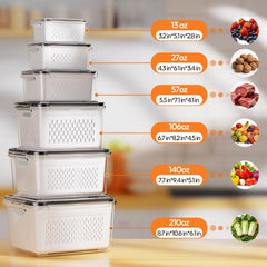 JSCARES colador extraíble primer plano que facilita enjuagar frutas