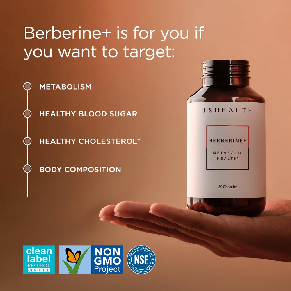 JSHealth label showing Berbevis and Rebersa patented ingredient details