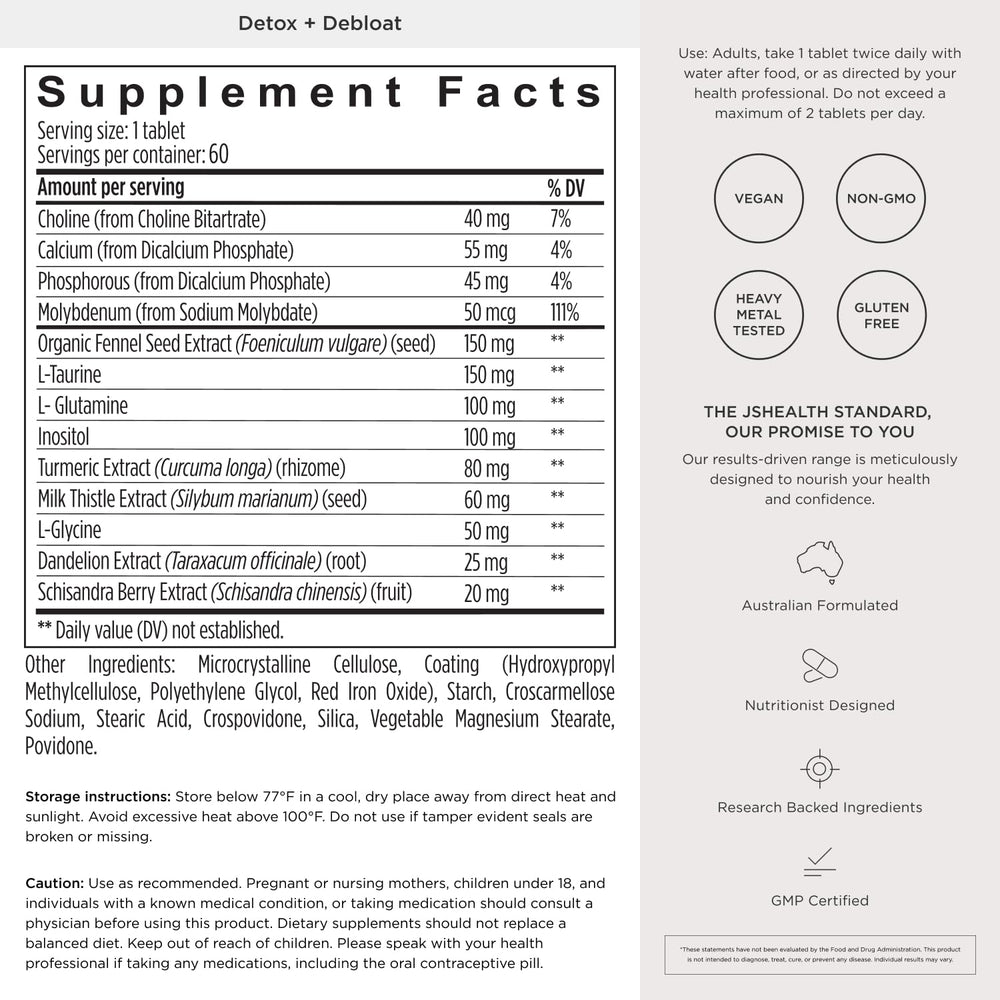 JSHealth ingredientes combinados sobre mesa, énfasis en sin gluten