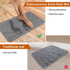 JUERLEN rubber anti-slip pad under mat showing stability and safety benefit