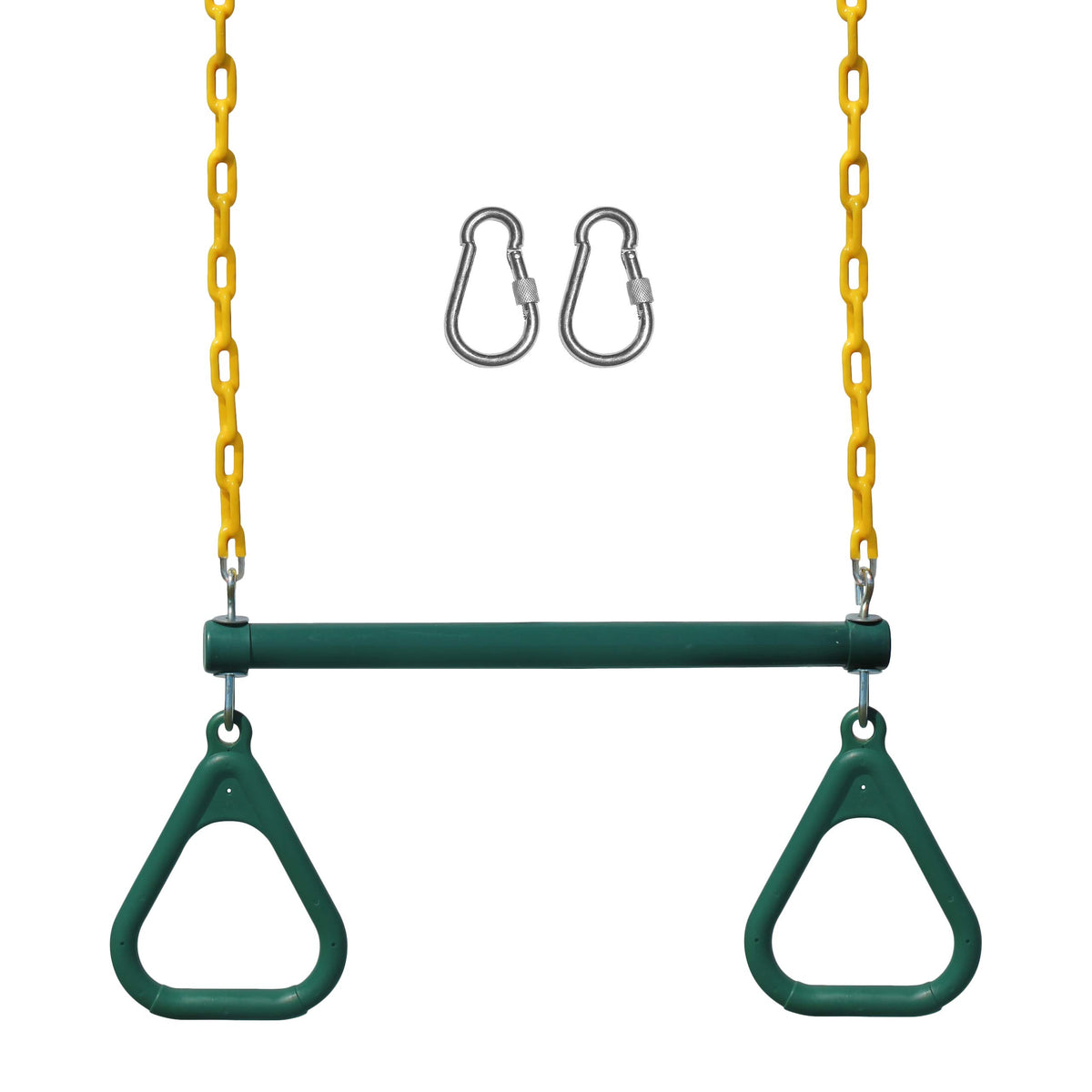 Jungle Gym Kingdom barra trapezoidal frontal mostrando montaje fácil y robustez