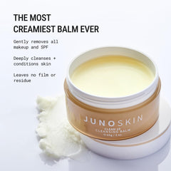 JUNO & Co. textura del bálsamo en primer plano, funde el maquillaje eficazmente