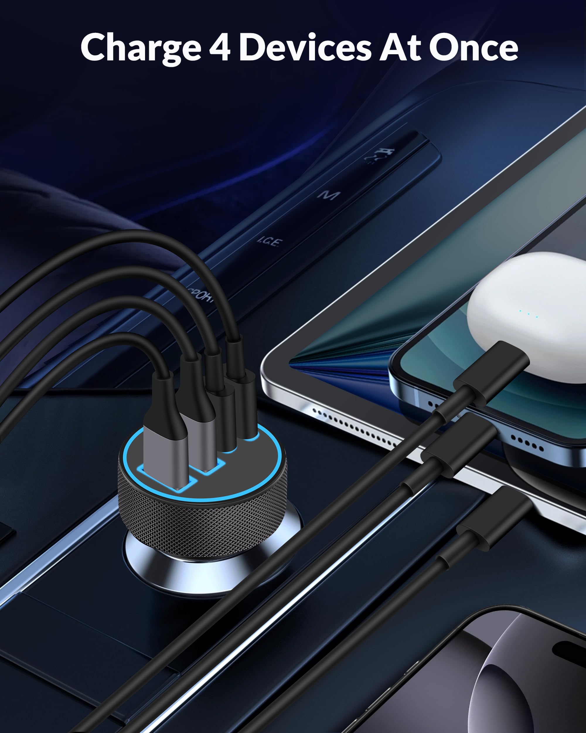 JUNVANG cable reforzado USB-C a USB-C resistente y alta potencia