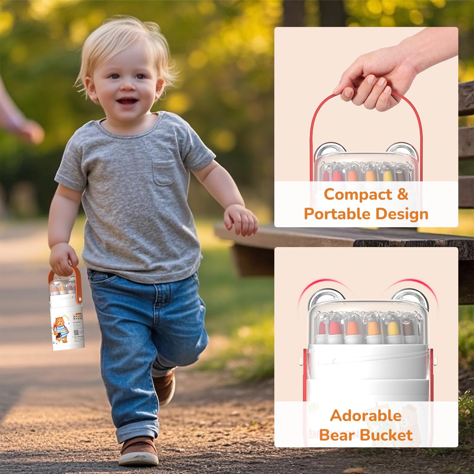 JUPITEARTH comparación de tamaño con mochila infantil para transporte fácil