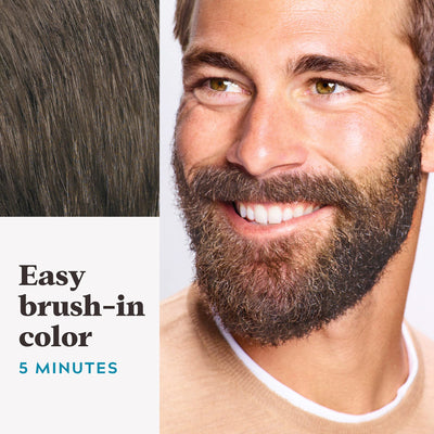 Just For Men aplicación con cepillo en barba, cubre canas en 5 minutos
