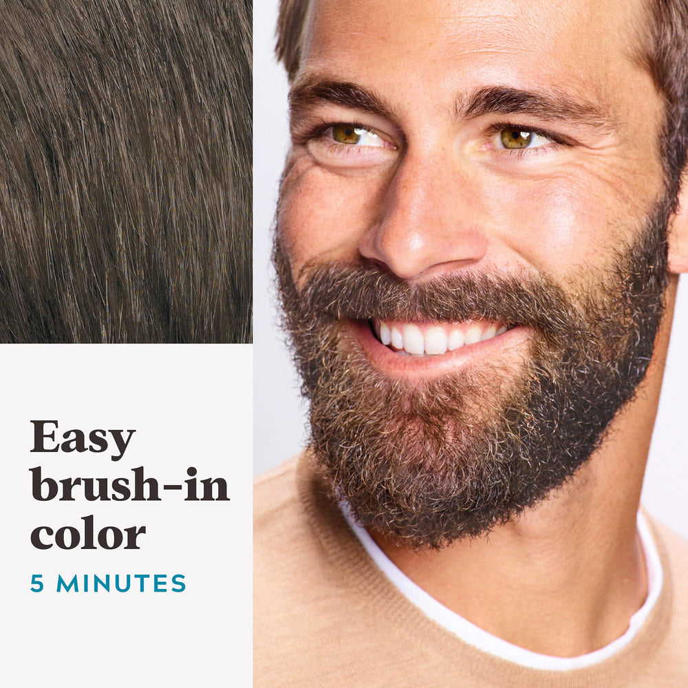 Just For Men aplicación con cepillo en barba, cubre canas en 5 minutos