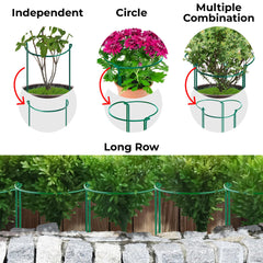 K-Brands half-round cage supporting a blooming peony, keeping heavy flowers upright