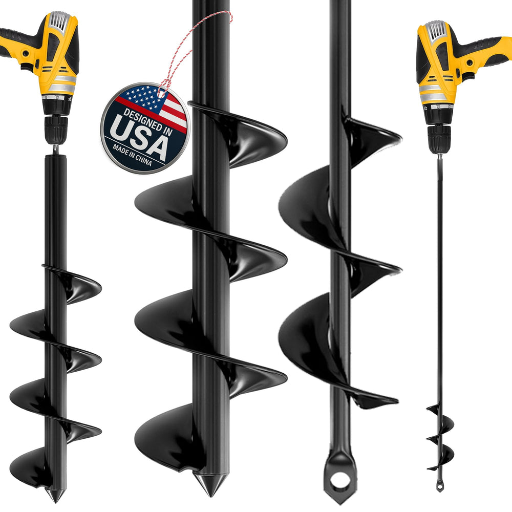 K-Brands front view of two auger bits showing package contents and quick identification benefit