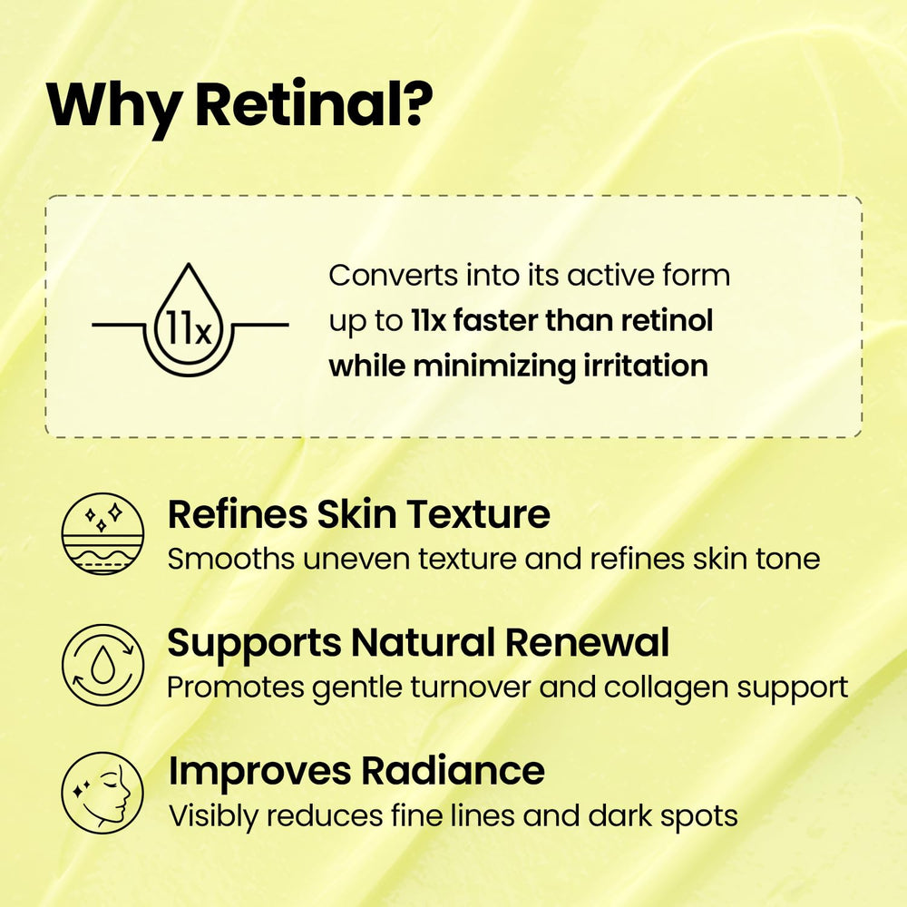 K-SECRET etiqueta con lista de ingredientes destacando retinal 4%