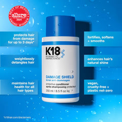K18 textura cremosa del acondicionador que suaviza y facilita el desenredo