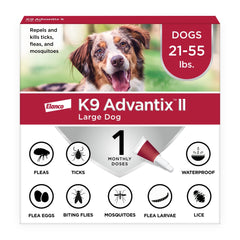 K9 Advantix imagen frontal del empaque mostrando beneficios claros