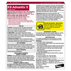 K9 Advantix aplicación de una dosis spot-on para uso sencillo