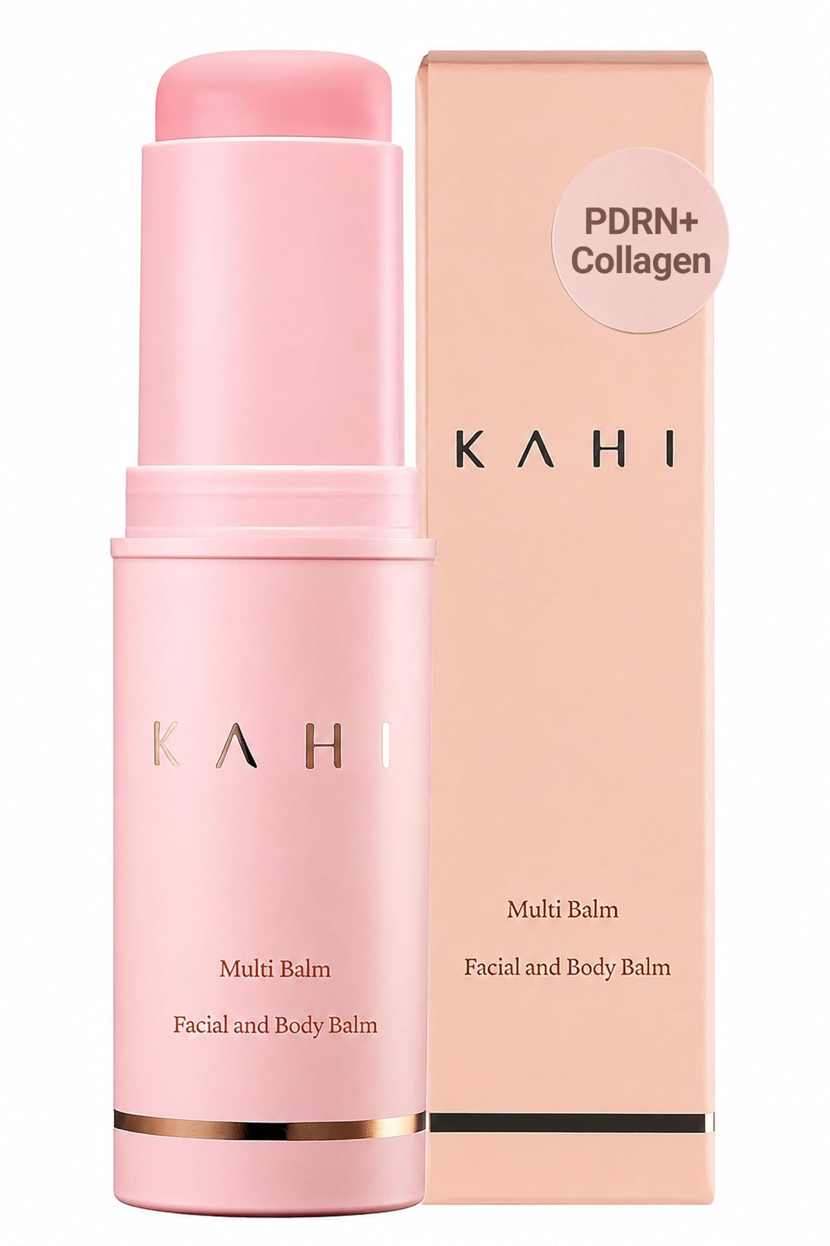 KAHI stick frente del empaque mostrando diseño compacto y práctico