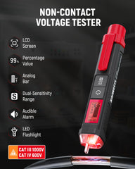 KAIWEETS tester de enchufe en uso comprobando cableado con seguridad