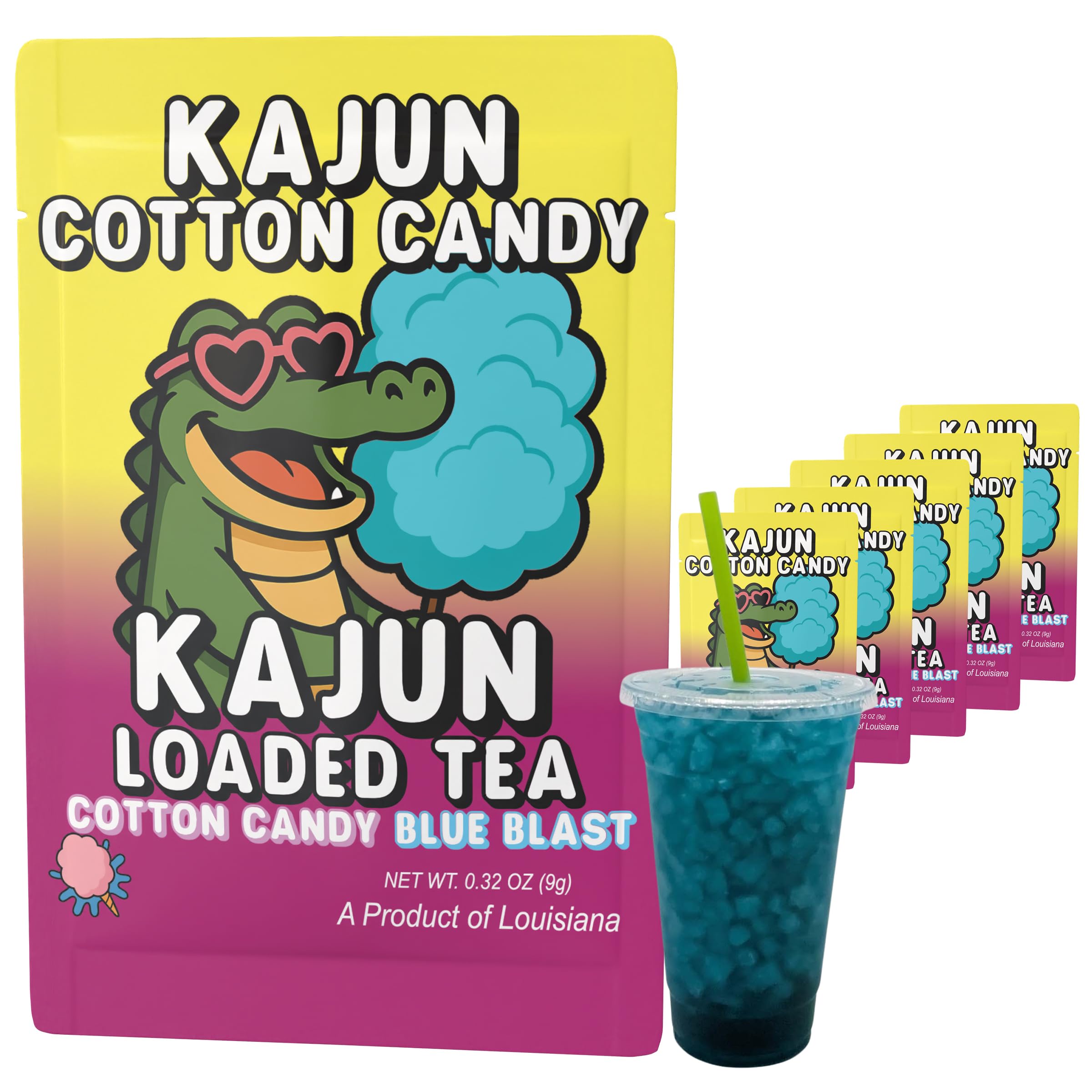 KaJun LOADED TEA frente del empaque mostrando 5 sobres y beneficio práctico