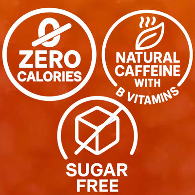 KaJun LOADED TEA primer plano de ingredientes activos como cafeína y guaraná
