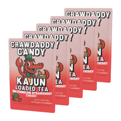 KaJun LOADED TEA sobre abierto en manos listos para disolver, práctico para llevar