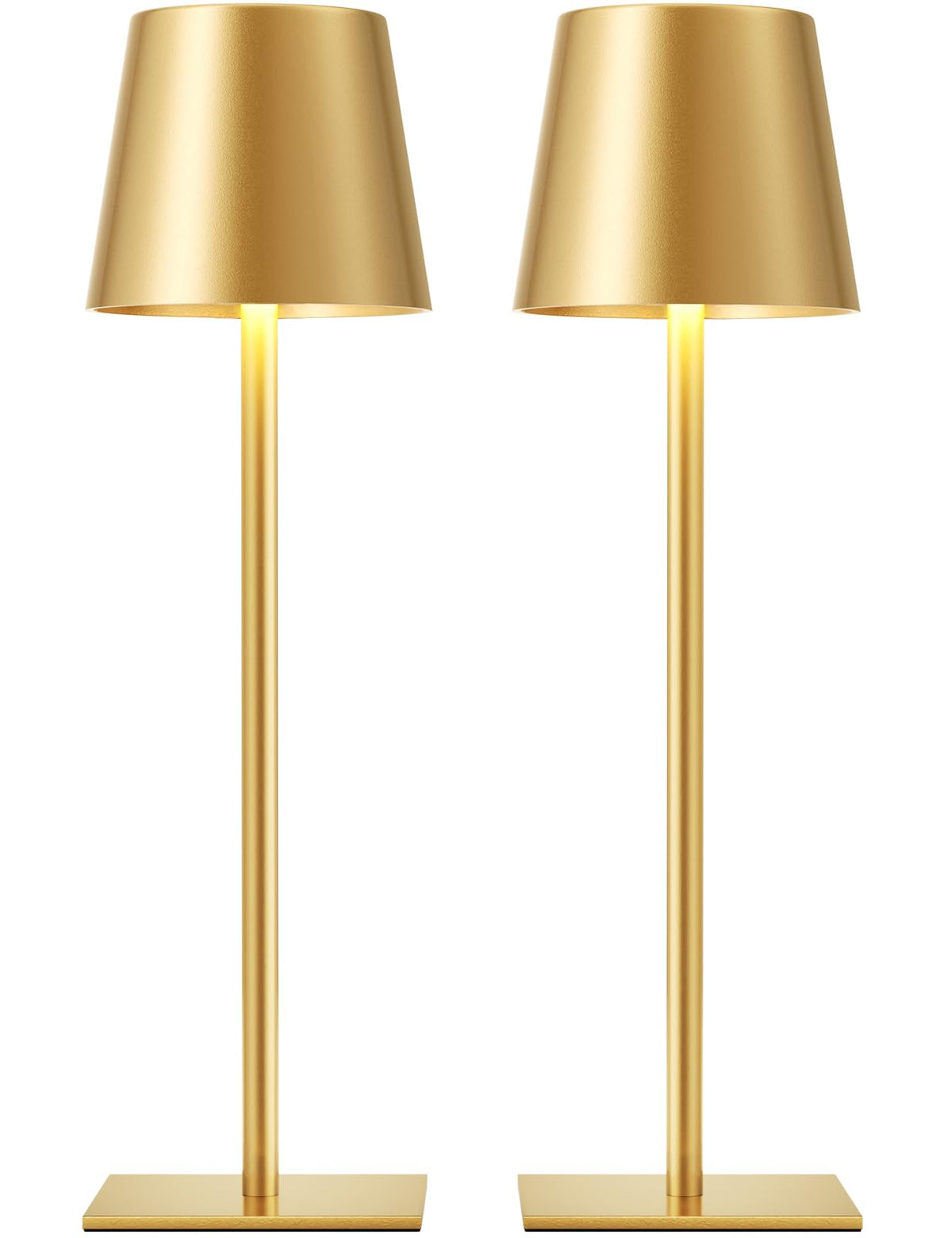 Kakanuo Gold front view showing compact cordless lamp and modern design benefits