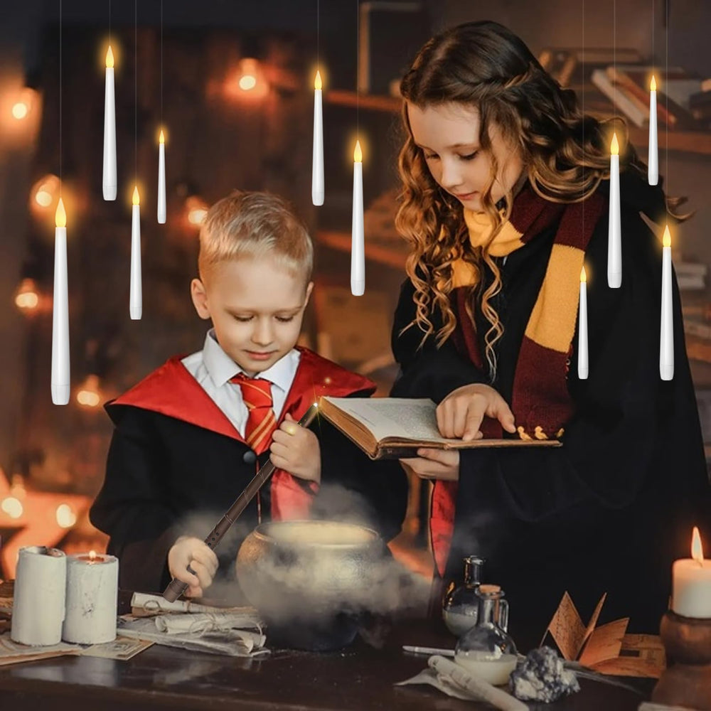 kakoya varita-mando en uso para encender y ajustar las velas fácilmente