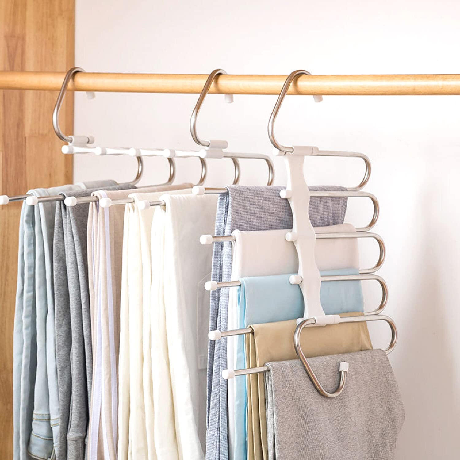 Kalimdor percha frontal del pack de 2, solución compacta para organizar ropa