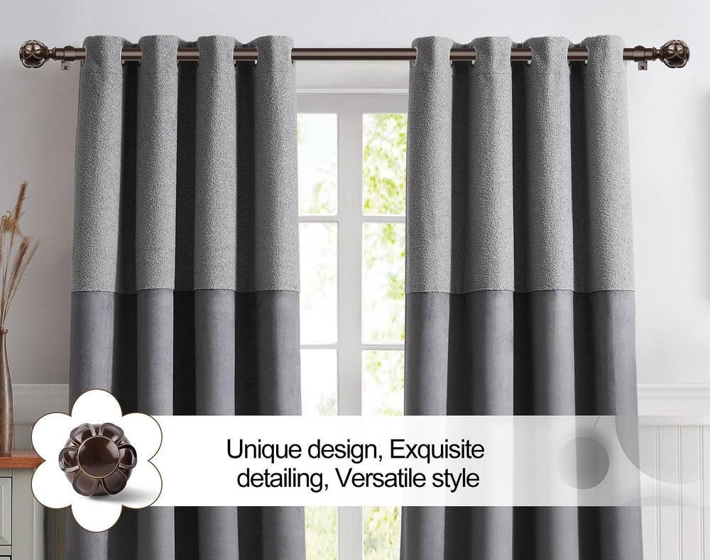 KAMANINA rod mounted on sliding door illustrating wide-span support and style