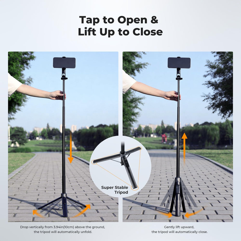 K&F CONCEPT folded pole in backpack illustrating compact travel convenience