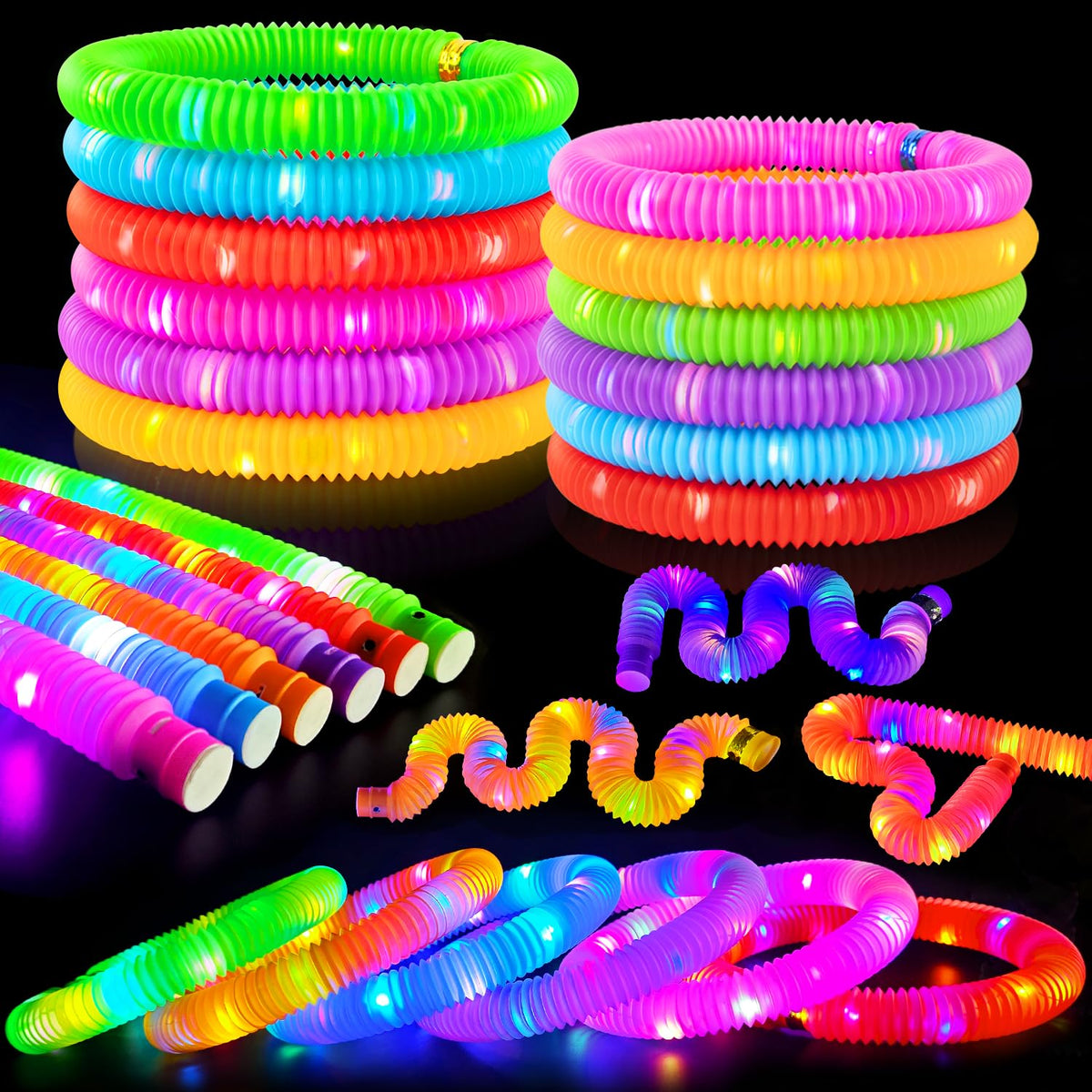 Kannove varitas luminosas frontal paquete colorido para fiestas