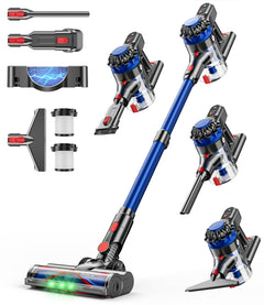 KARDV front view of stick vacuum showing compact design and powerful cleaning