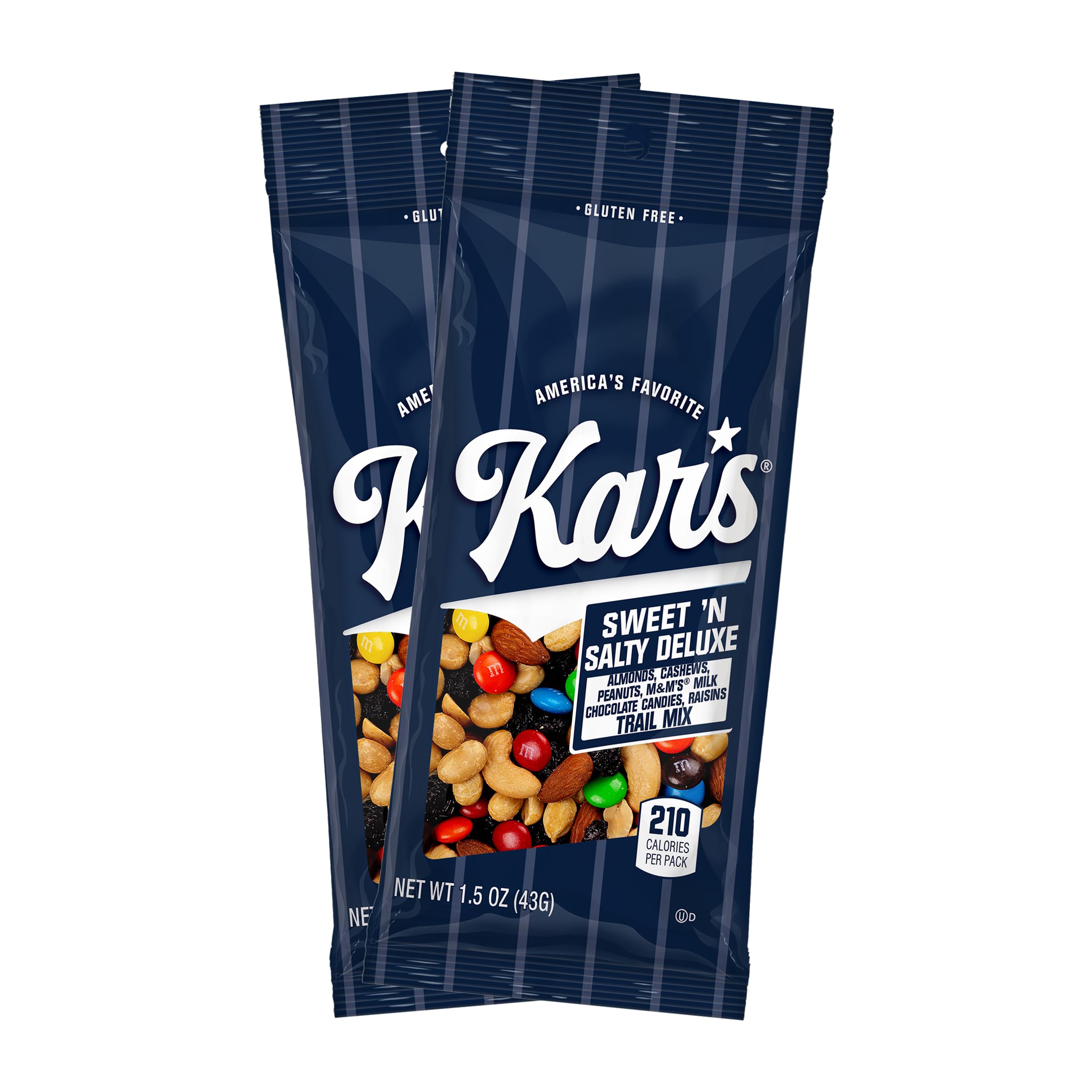 Kar’s front packaging showing box of 18 individual 1.5 oz packs, convenient for stocking